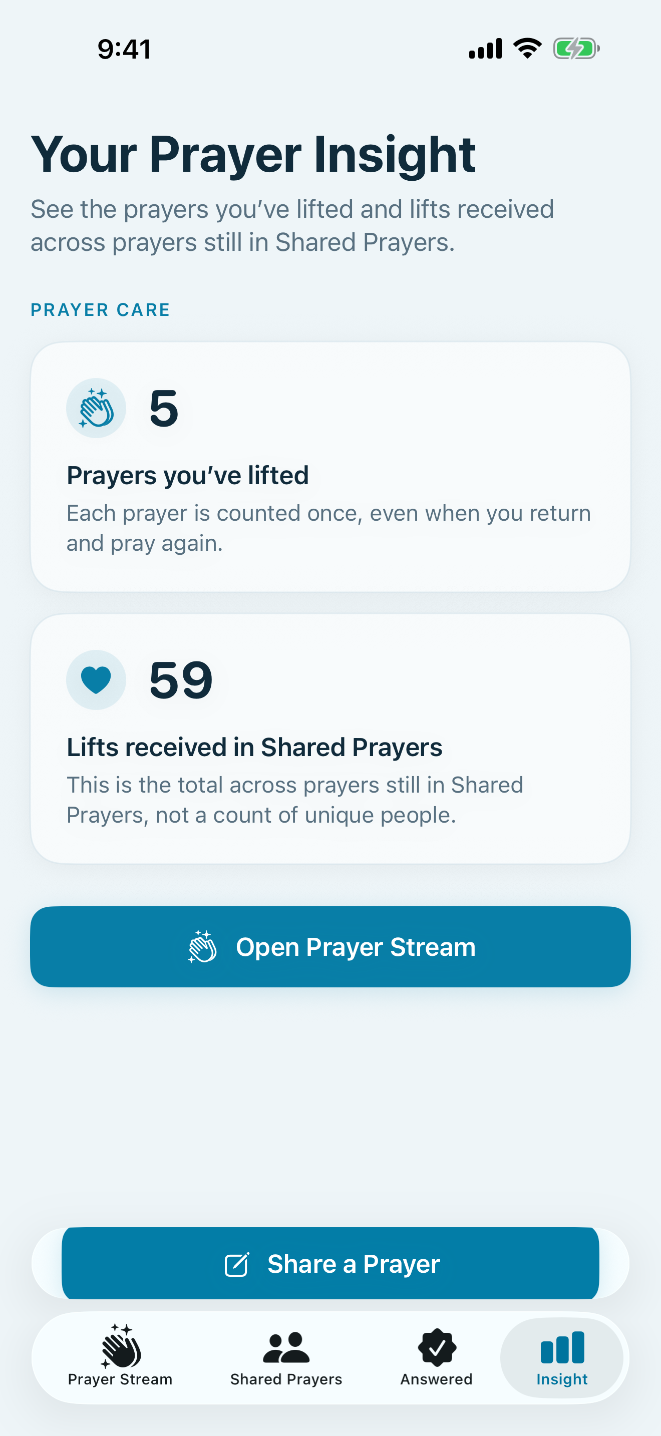Prayer Ledger screenshot 5: app screen